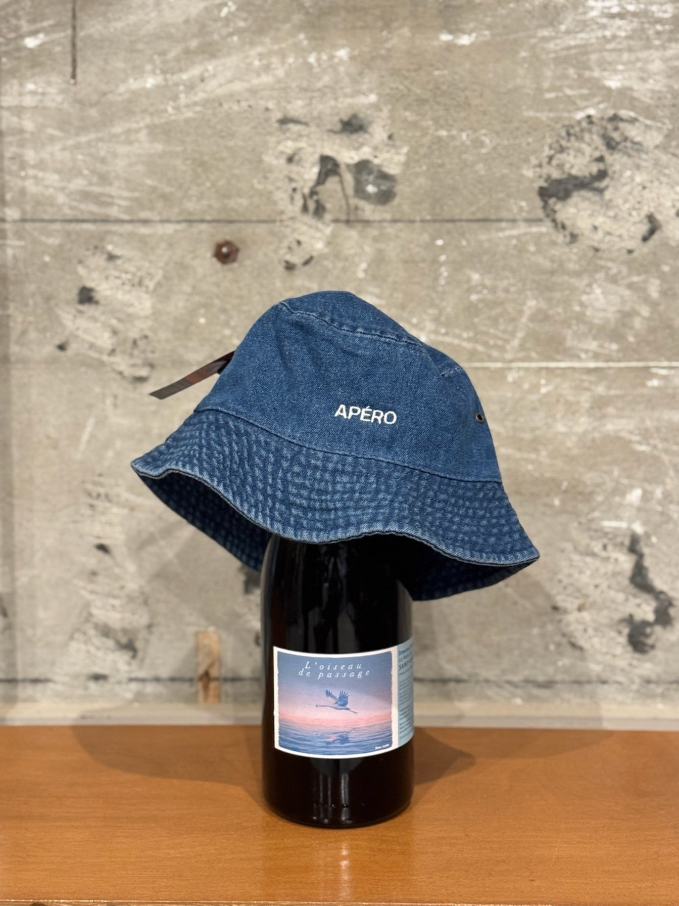 APÉRO オリジナル Denim Bucket Hat  SOBER / しらふ