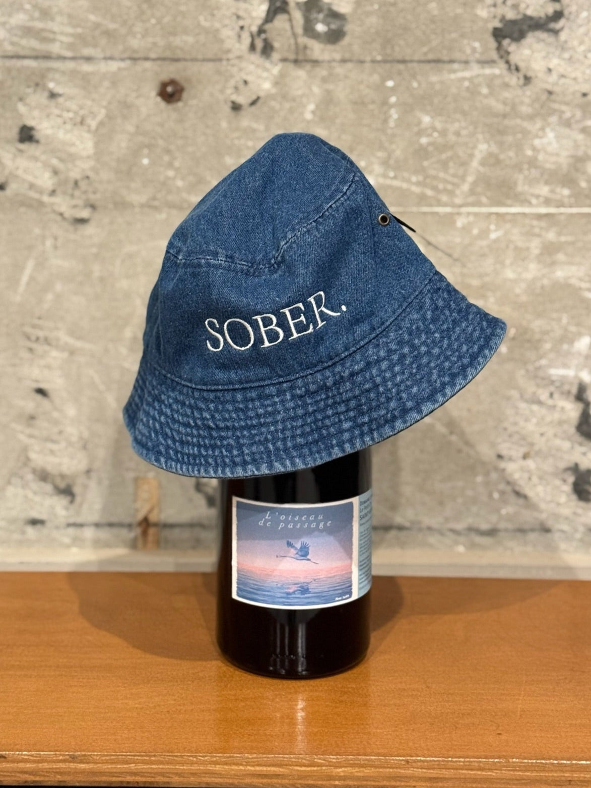 APÉRO オリジナル Denim Bucket Hat  SOBER / しらふ